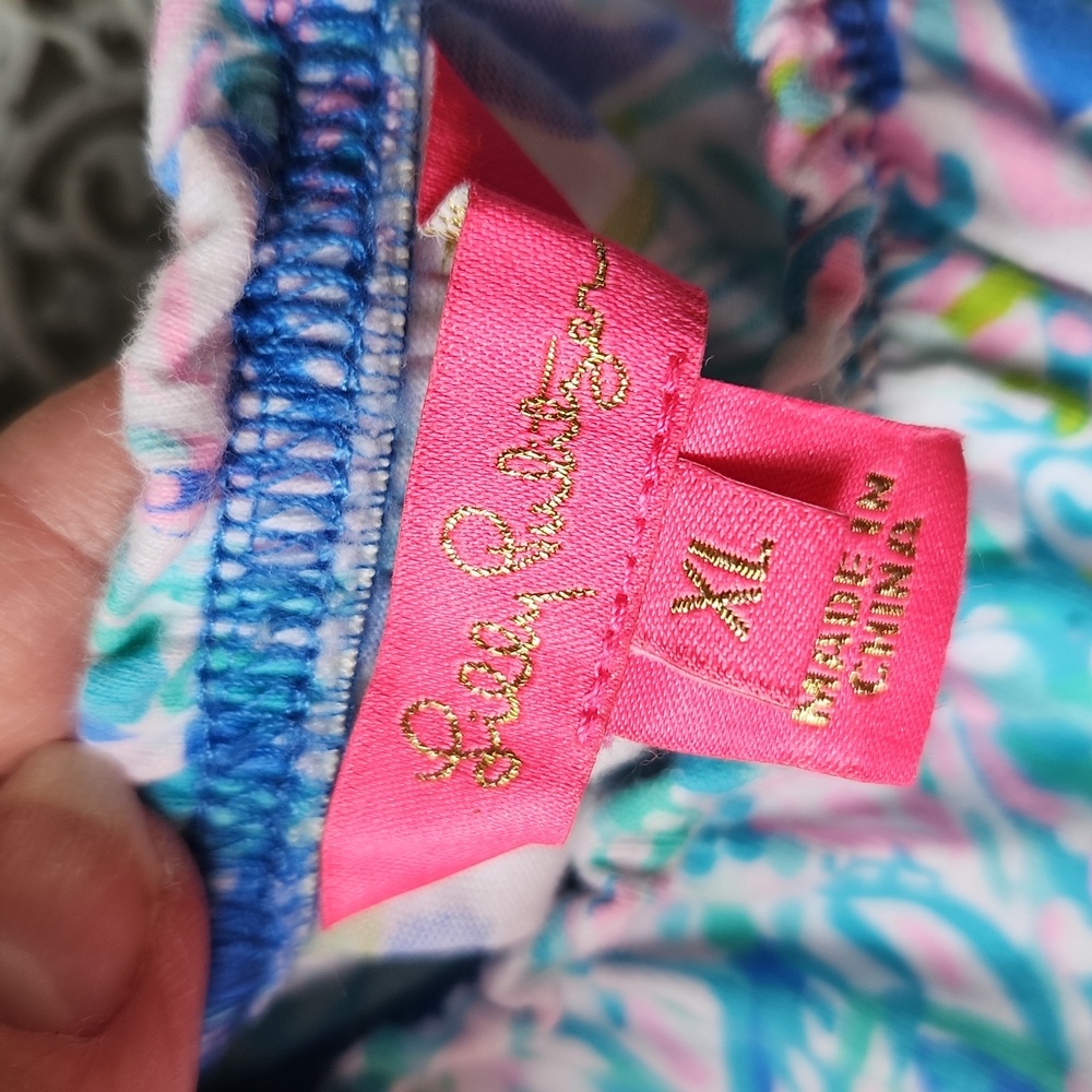Lilly Pulitzer Blue Pink Green Paisley Tiered Sundress - Picture 5 of 15